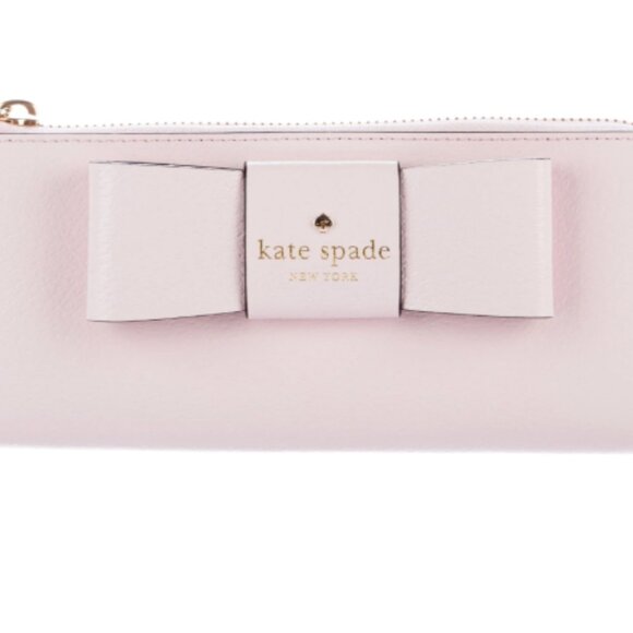NWOT Kate Spade Light Pink Leather Wallet Minimalist Design - Picture 1 of 10